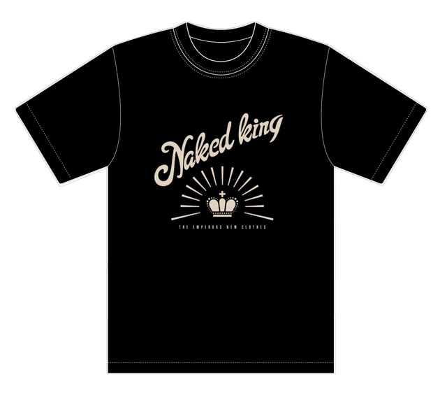 " NAKED KING " T-SHIRT : BLK / IVORY