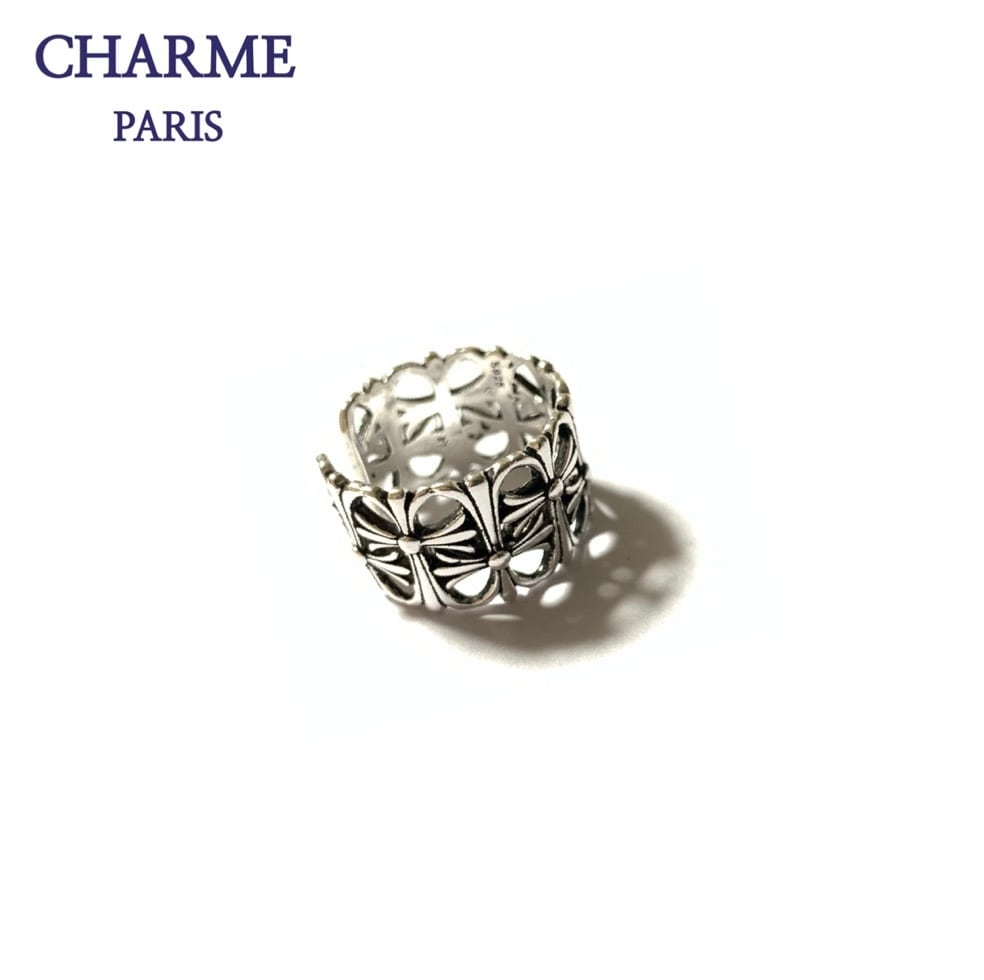 silver cross ring(A)