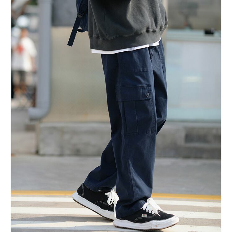 ★REGULAR MILITARY GREEN STRAIGHT PANTS　　　A0563