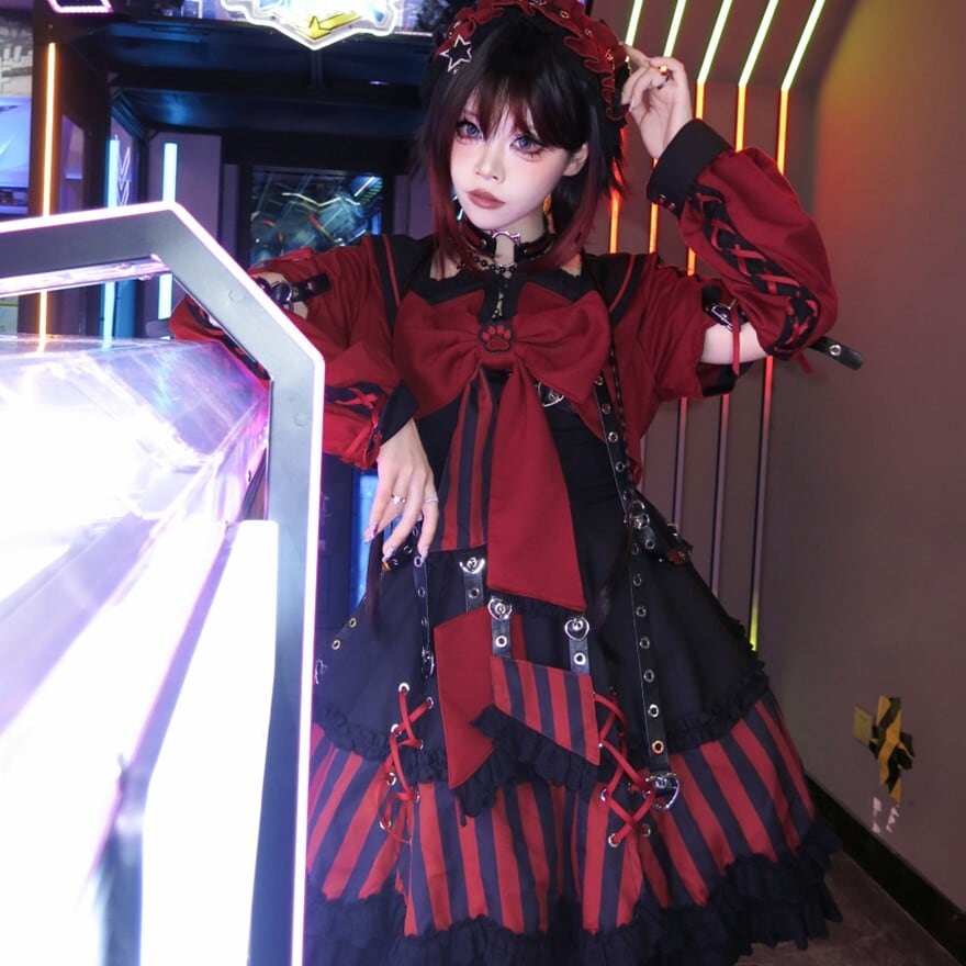 予約商品 出荷12月下旬 ライブ衣装 アイドルワンピース パンクロリィタ