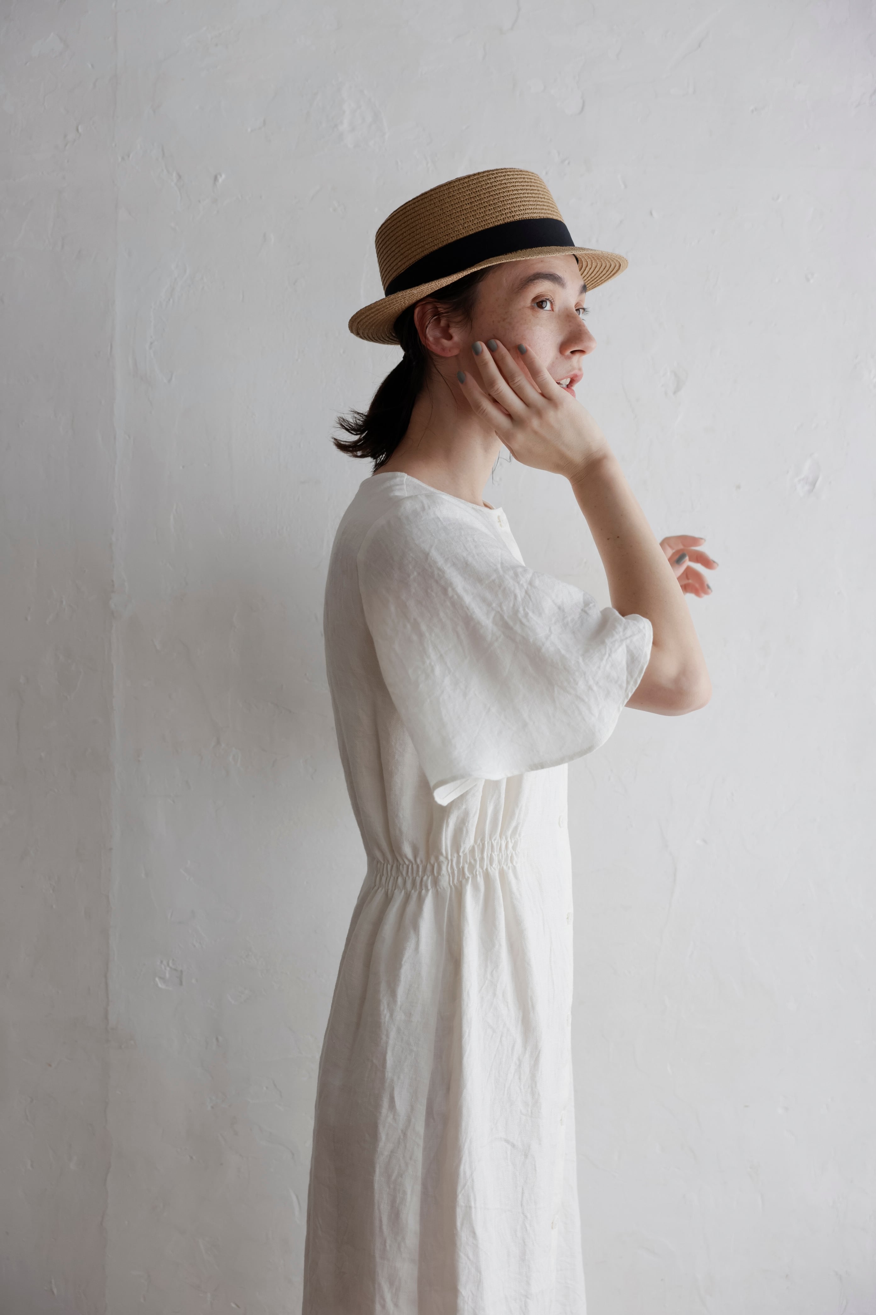 ベルベット素材のワンピース(110cm，裏地有)洋裁の先生祖母のハンドメイド