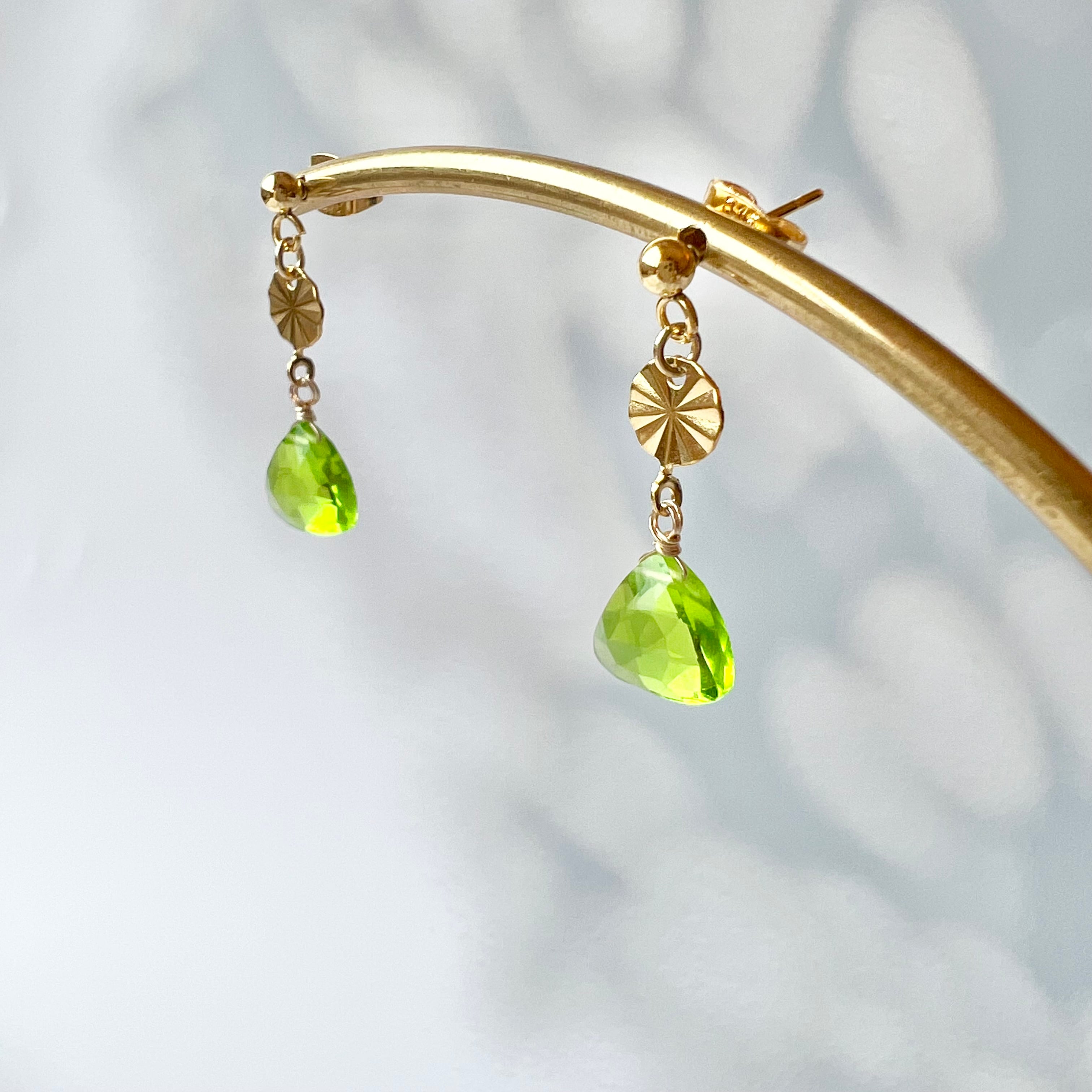 ハイドロクォーツ×ゴールドピアス /イヤリング | Handmade Accessory MU