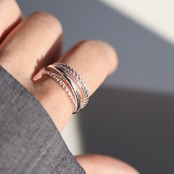 12/19(金)21時新作発売*silver925 再入荷* silver925 layered ring