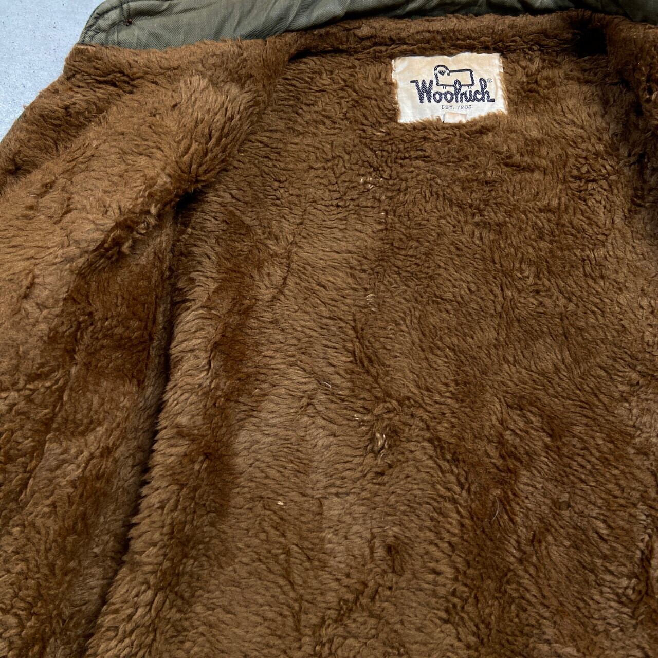 70年代 WOOLRICH ウールリッチ チェック柄 ボアライナー ウールシャツ