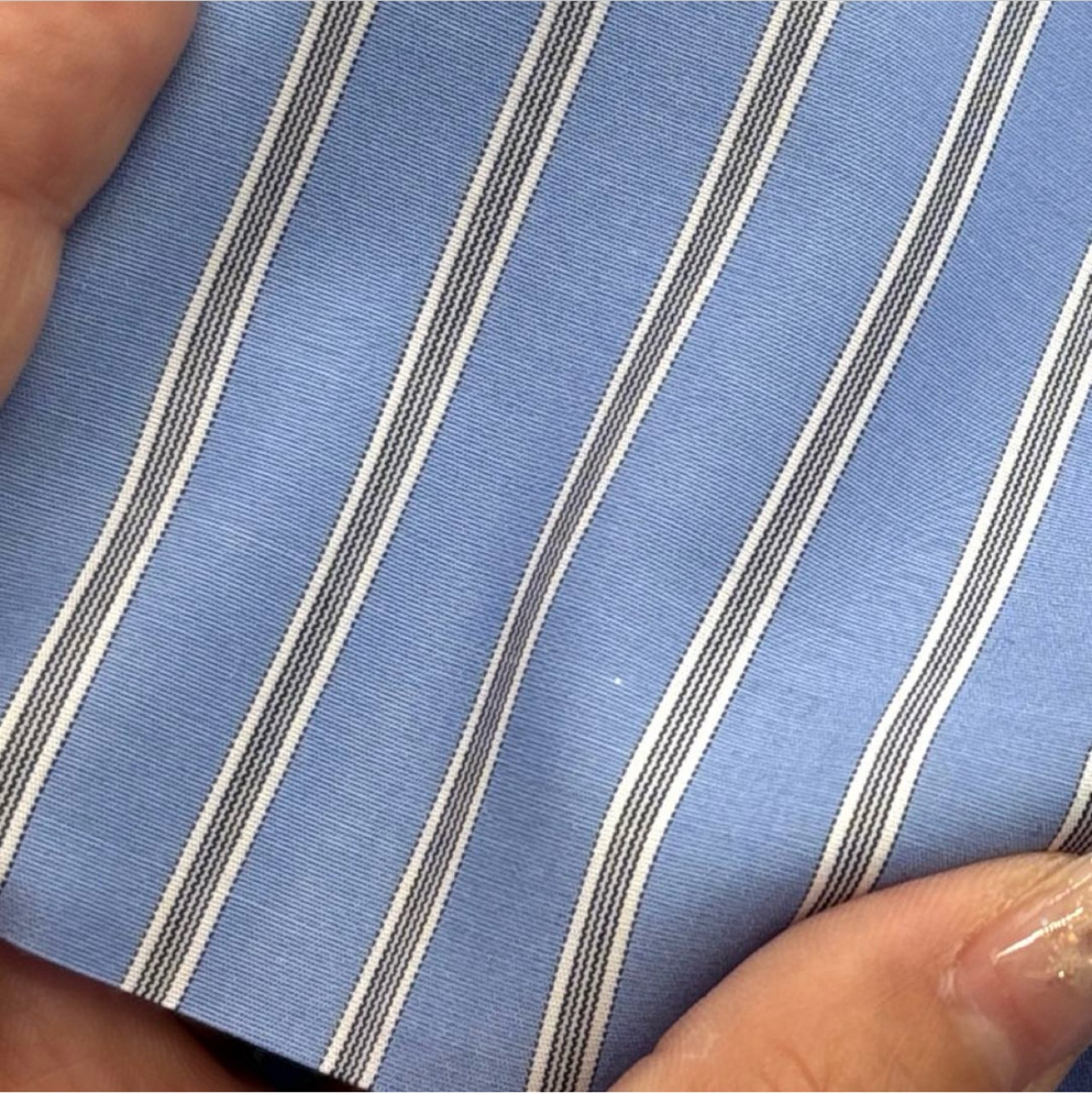 TB034◆2.6m◆M◆綿100%先染めシャーティング生地◆ストライプ