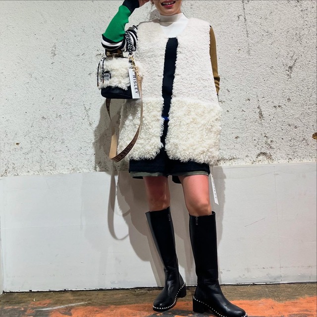 リズレイ RISLEY risley リバーシブルファーベスト