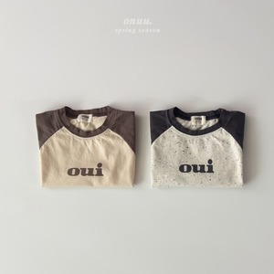 【ONU】ouiラグランTシャツ melange 70~120cm 240210on