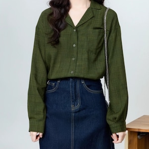 Vネックレトロブラウス ・8367 Vネックレトロブラウス ・8367