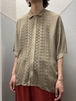 90's italy製 saks レーヨンシャツ