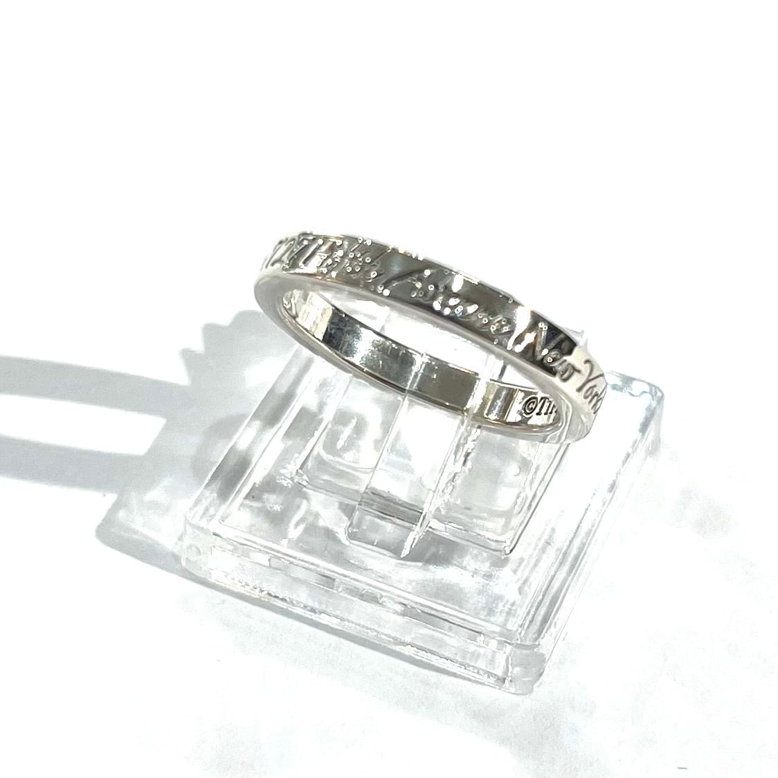 TIFFANY＆CO】【8.5号】 2525 ティファニーaddressナローリング 指輪