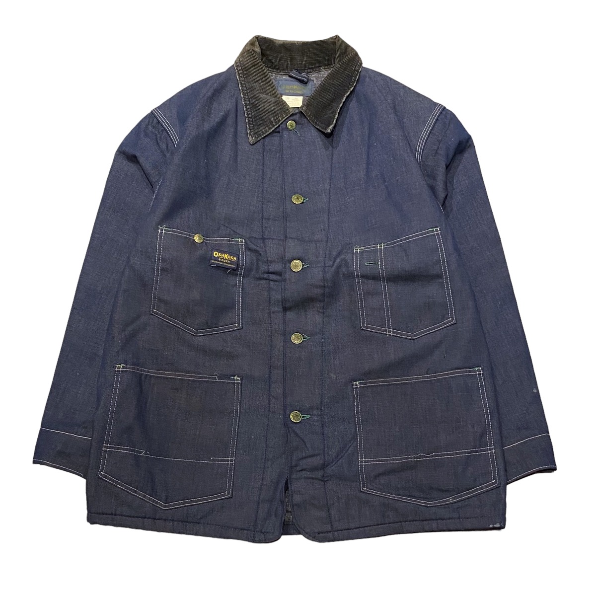 80's OSHKOSH Blanket Lined Denim Coverall 44 / オシュコシュ ブランケットライナー デニム