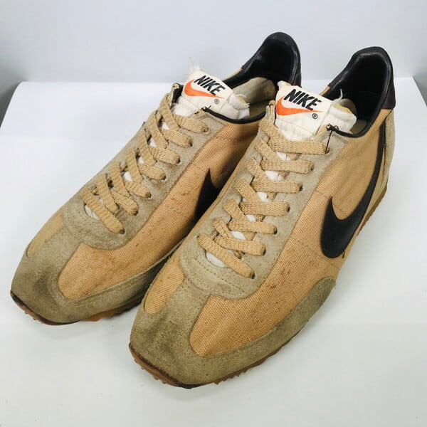 70's 80's NIKE ナイキ OCEANIA CANVAS オセアニア キャンバス オリジナル スニーカー ベージュ ブラウン US8.5  マラソンシューズ KOREA製 希少 ヴィンテージ | agito vintage powered by BASE