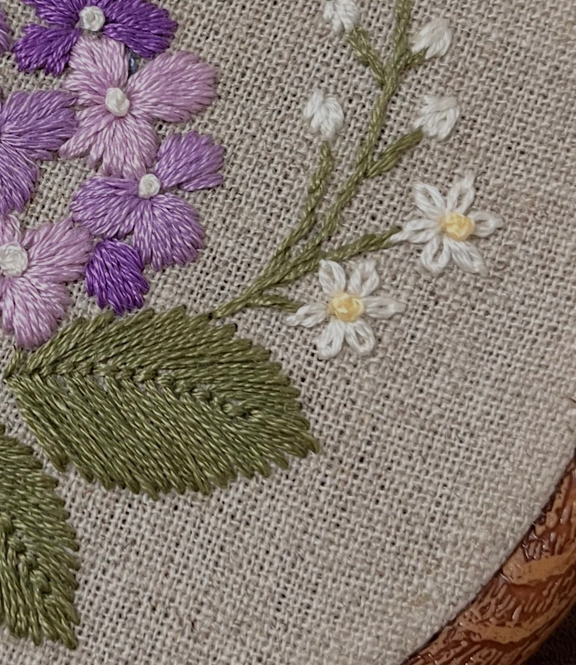 刺繍 紫陽花と小花の刺繍図案 コピー済み・送料無料 | soraさんの小さな手仕事店