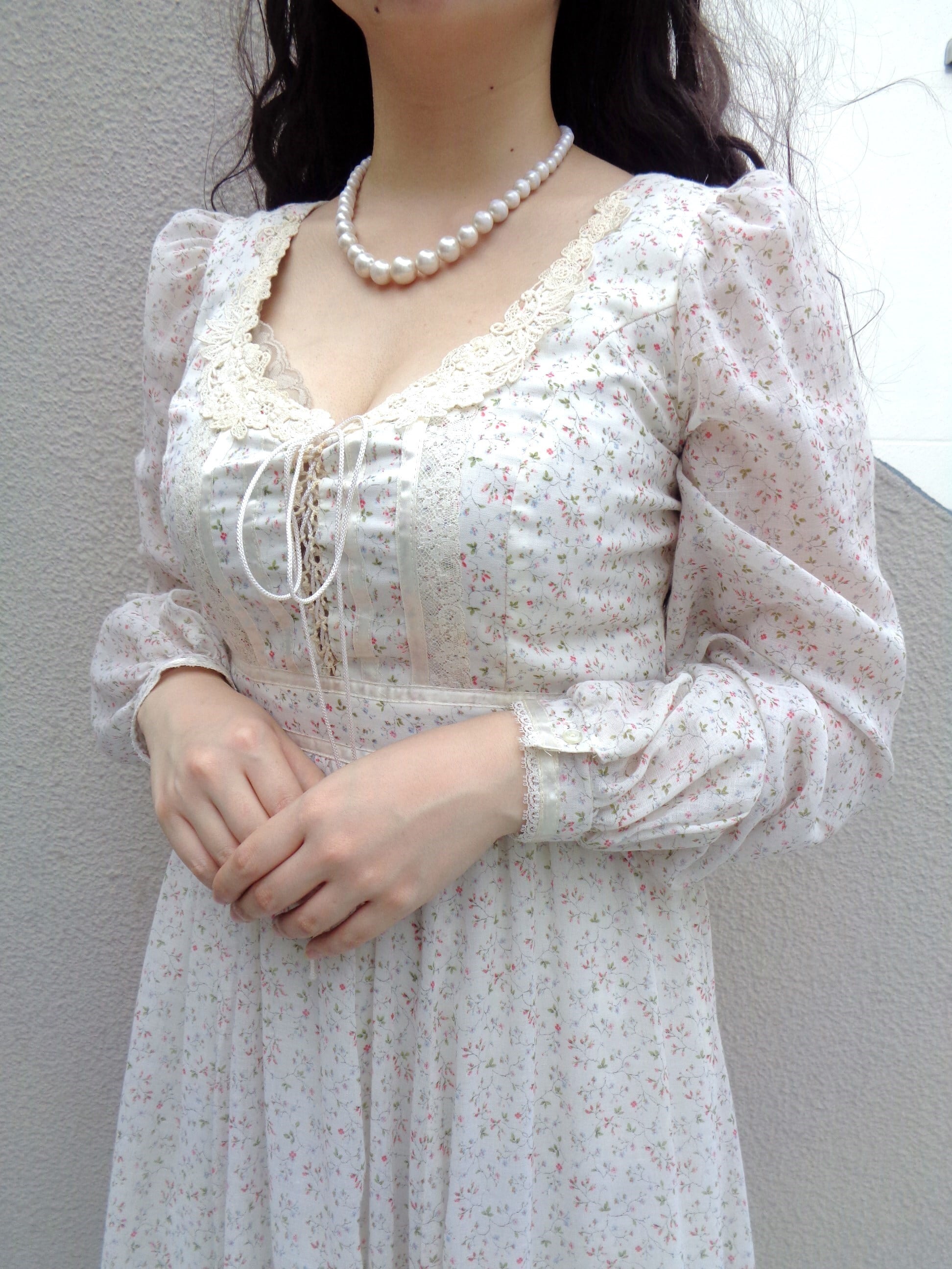 GUNNE SAX dress ガニーサックス花柄ワンピース | Little Trip to