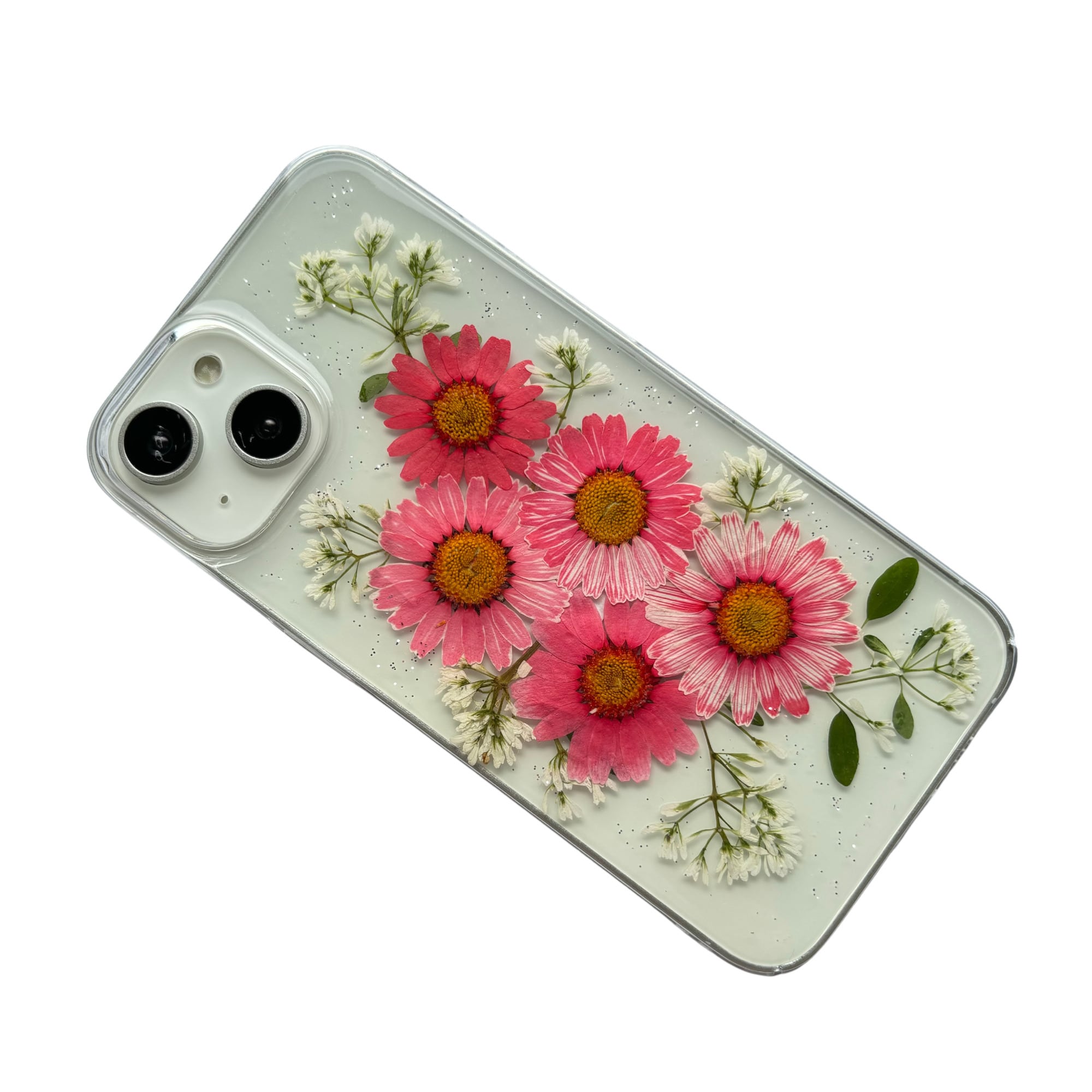 ほぼ全機種対応スマホケース】押し花スマホケース NO.514(ピンク