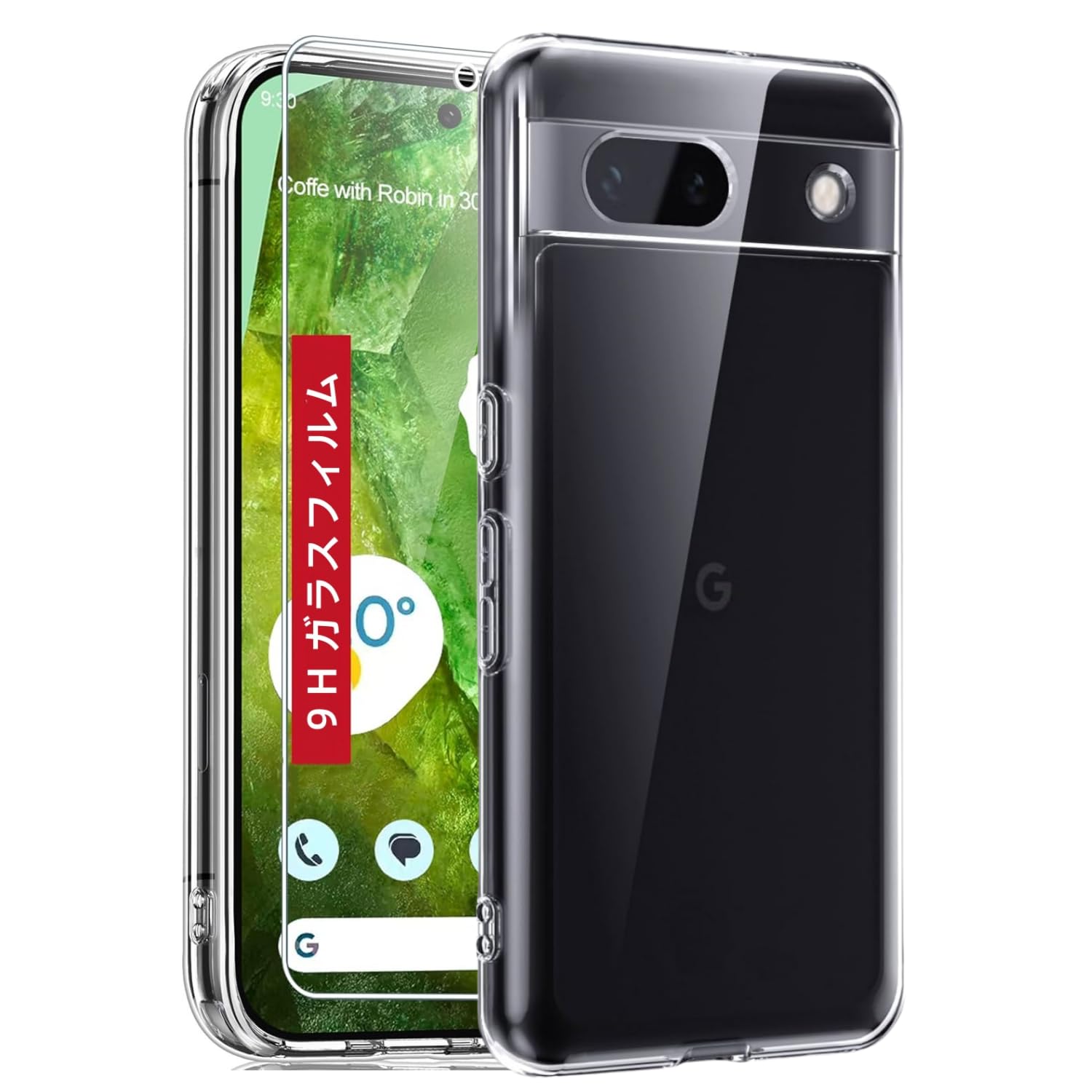 Cninyck 対応 Google Pixel 8a 用 ケース クリア 耐黄変 落下防止 耐衝撃 ピクセル8a 用 グーグルピクセル8a 用 ケース