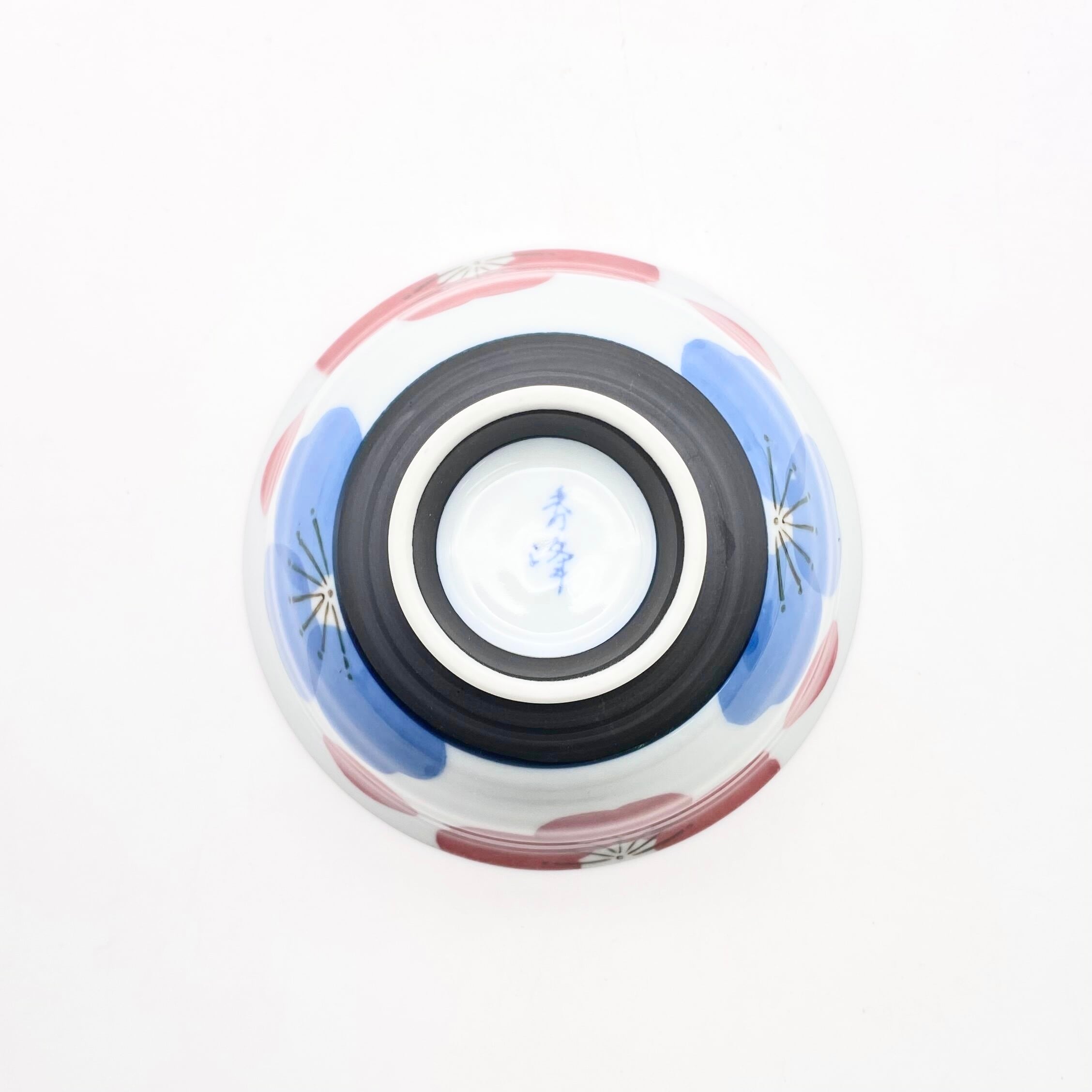 二色花 ご飯茶碗 赤 | 24to3［西富陶磁器オンラインストア 有田焼