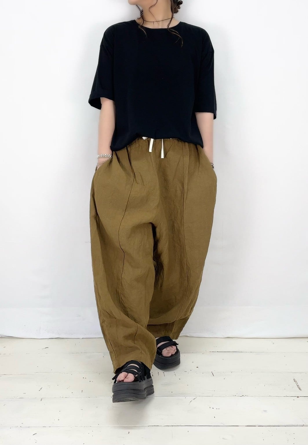 Gauze#】リネンチャーリーパンツ / G1184 | syozikiya online shop