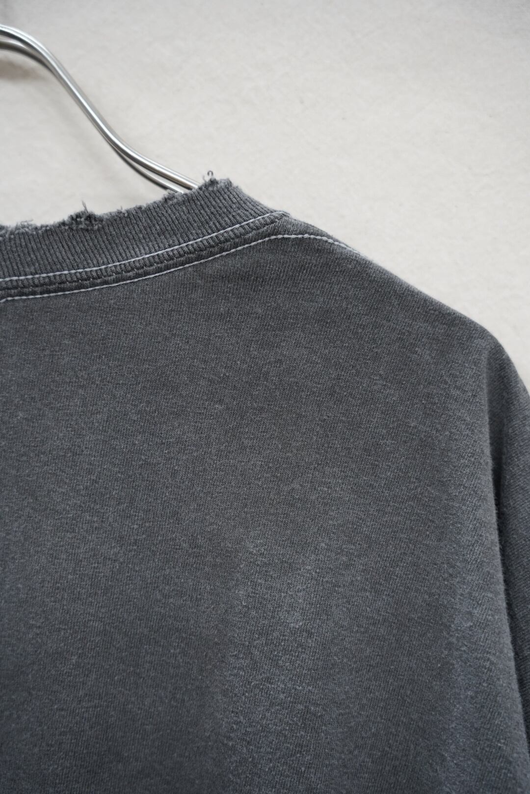 ANCELLM / EMBROIDERY DYED LS T-SHIRT(BLACK) | THE MODERN AGE