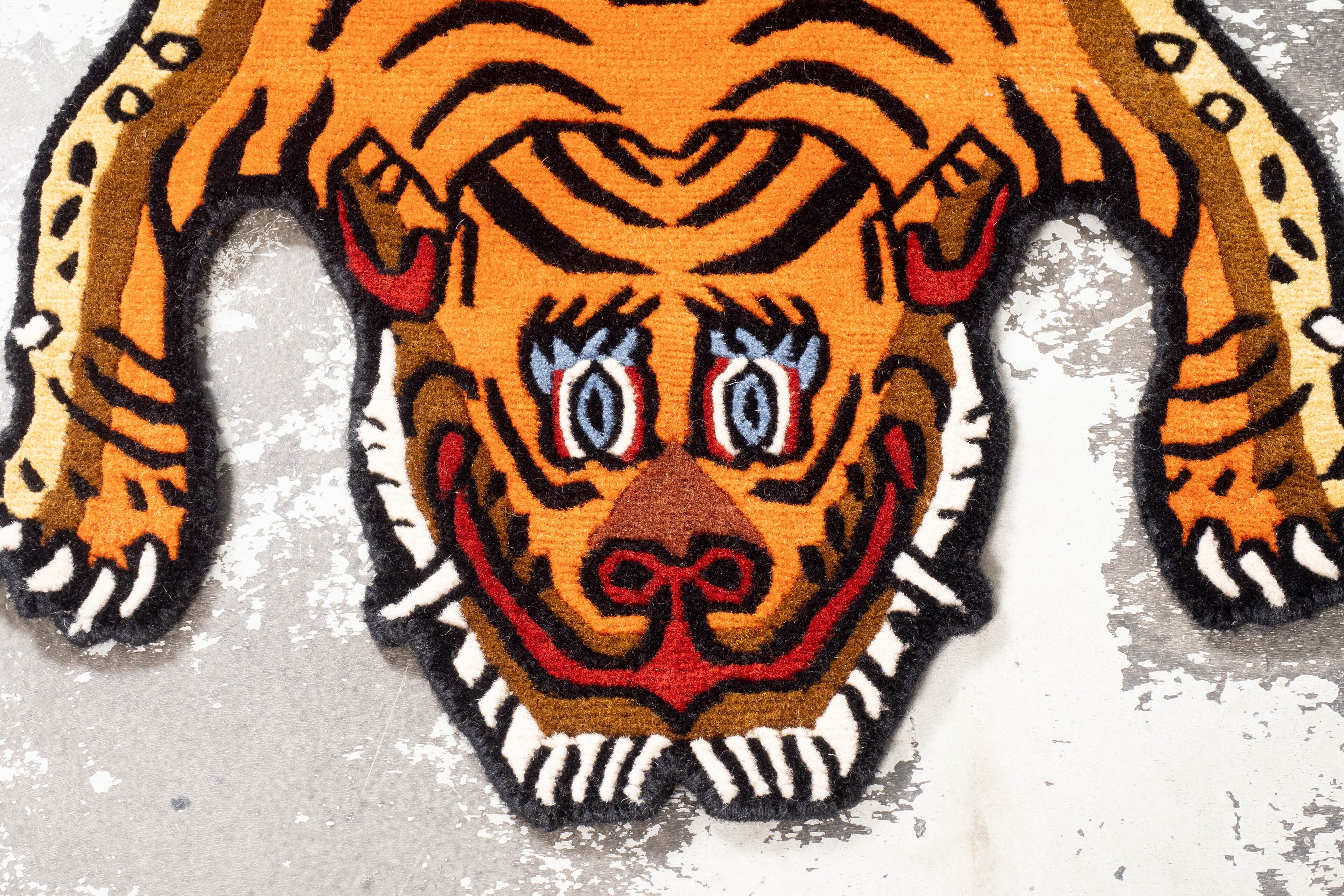 ラグ・カーペット Tibetan Tiger Rug TIBETAN TIGER RUG(チベタンタイガーラグ) Lサイズ 90×160cm | 家具