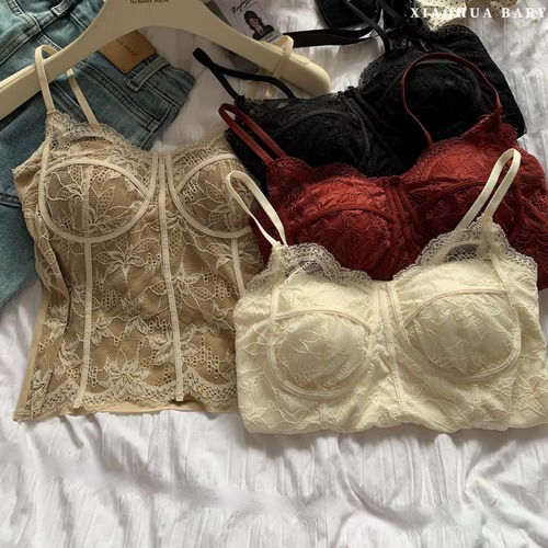 4色／コルセット風レースキャミ ・73791