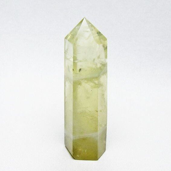 シトリンクォーツ 六角柱 シトリン ポイント 置物 一点物 142-10203