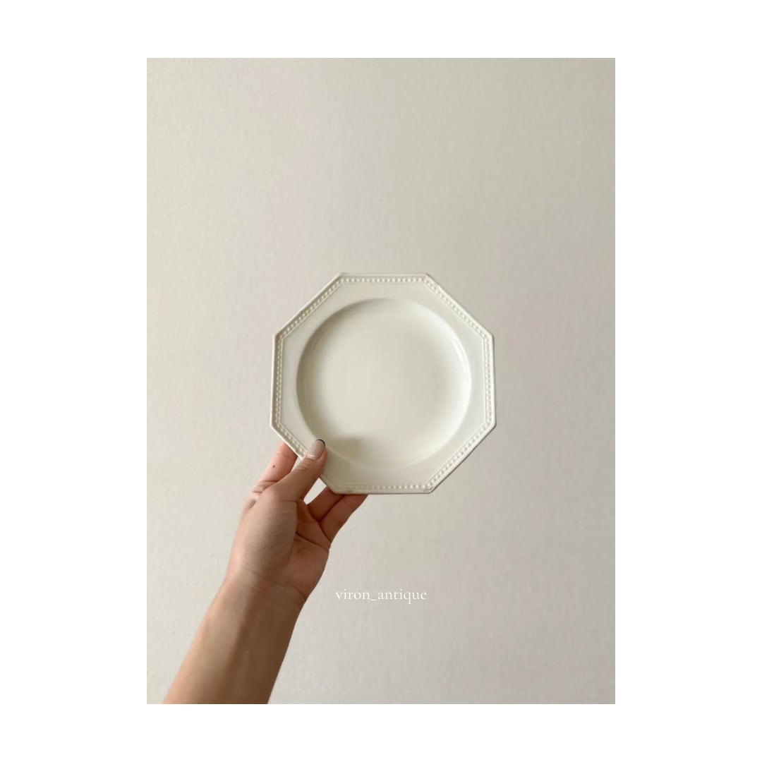 フランス アンティーク クレイユモントロー オクトゴナル ディナー