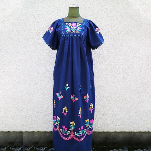 Embroidered flower onepiece