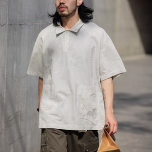 プルオーバールーズ半袖シャツ　0718