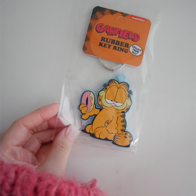 Garfield rubber key ring