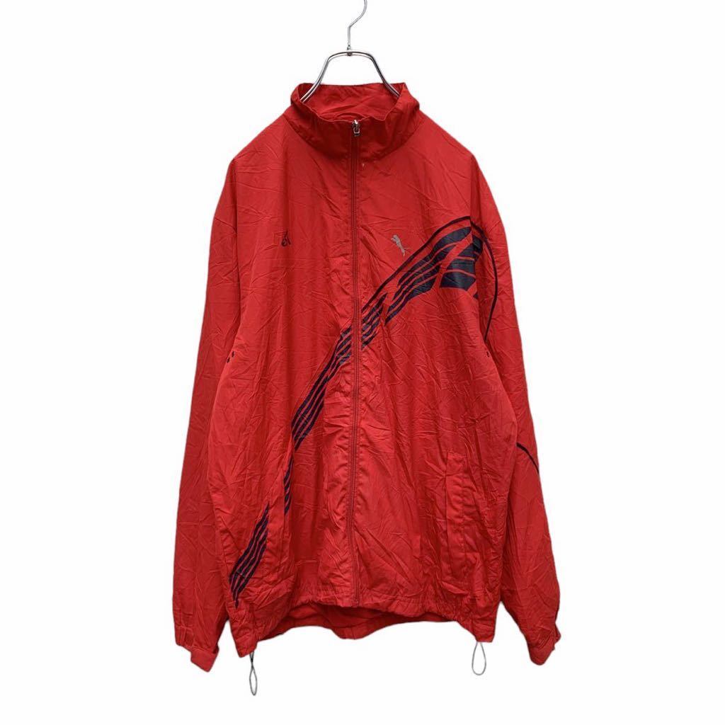 EPISTER ジップアップ ナイロンジャケット L レッド ブラック スポーツ