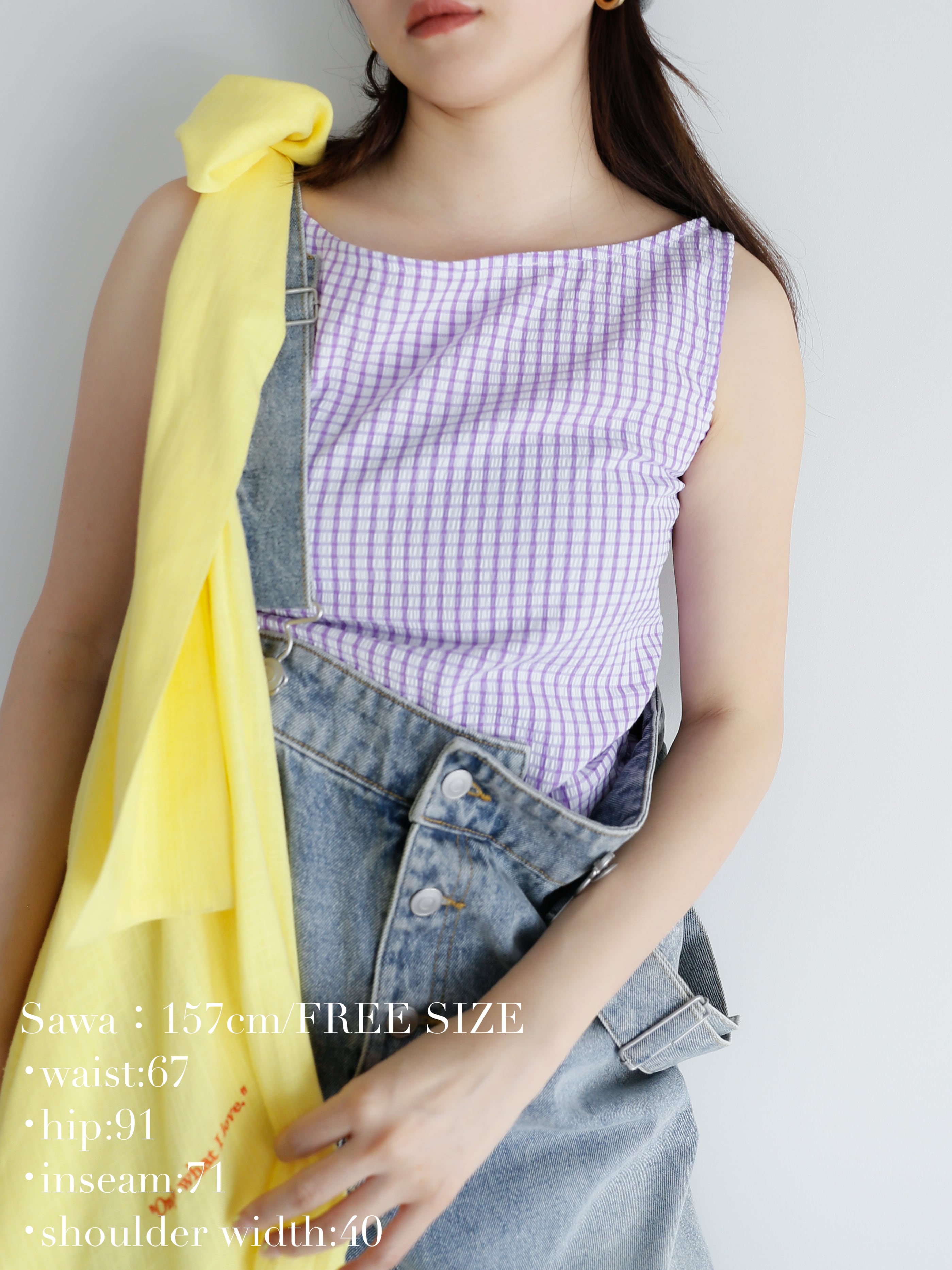 KATRIN TOKYO ボートネックチェックトップスM ピンク 075beb5c41a09e86d59f80241d455e