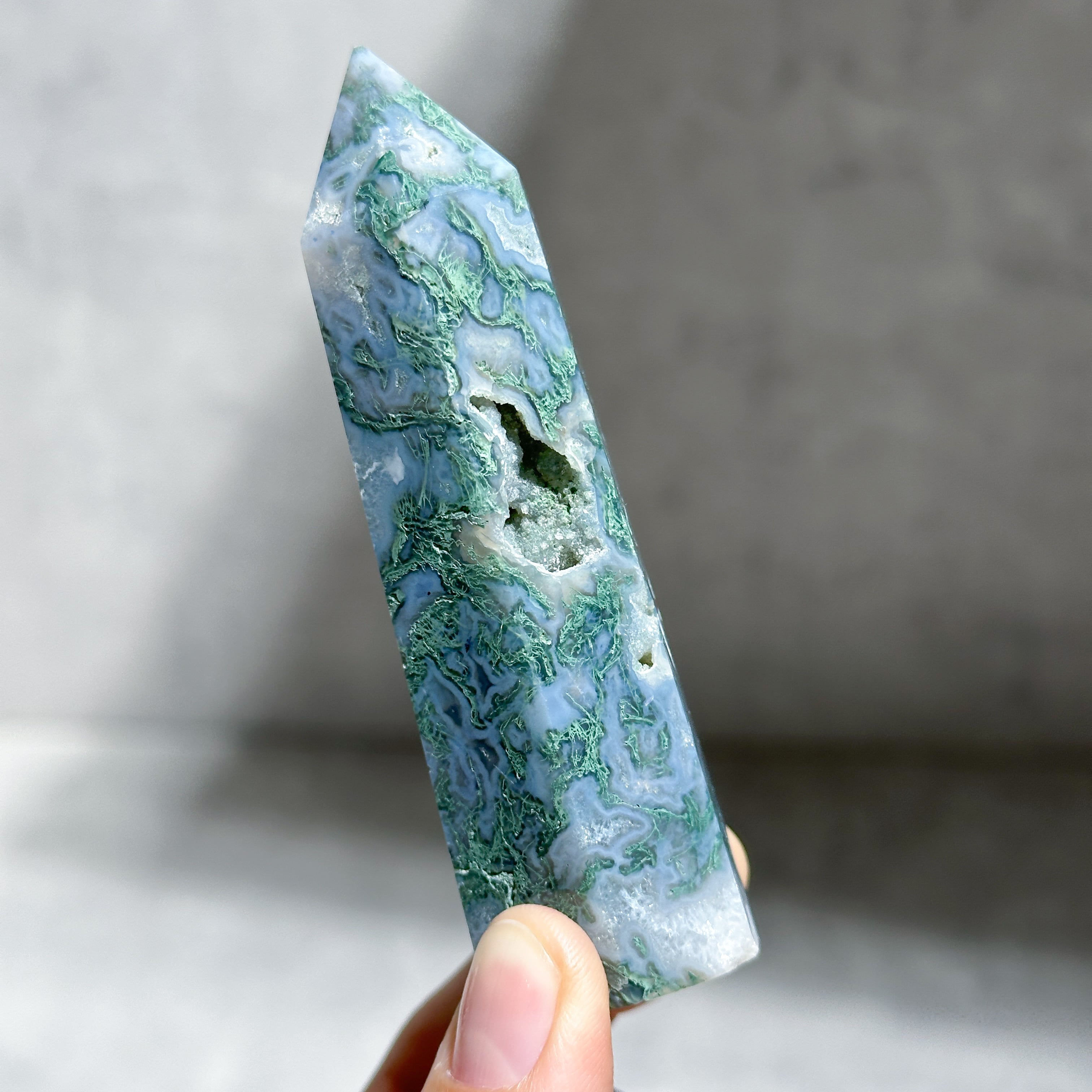 モスアゲート タワー22◇ Moss Agate ◇天然石・鉱物・パワーストーン