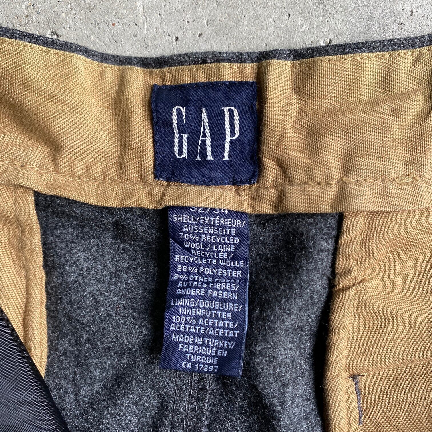 90~00s OLD GAP ウールスラックス チェックy2kヴィンテージ