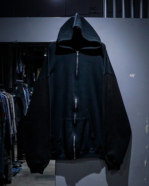 【add (C) vintage】Bi-color Good Fade Vintage Zip Up Hoodie