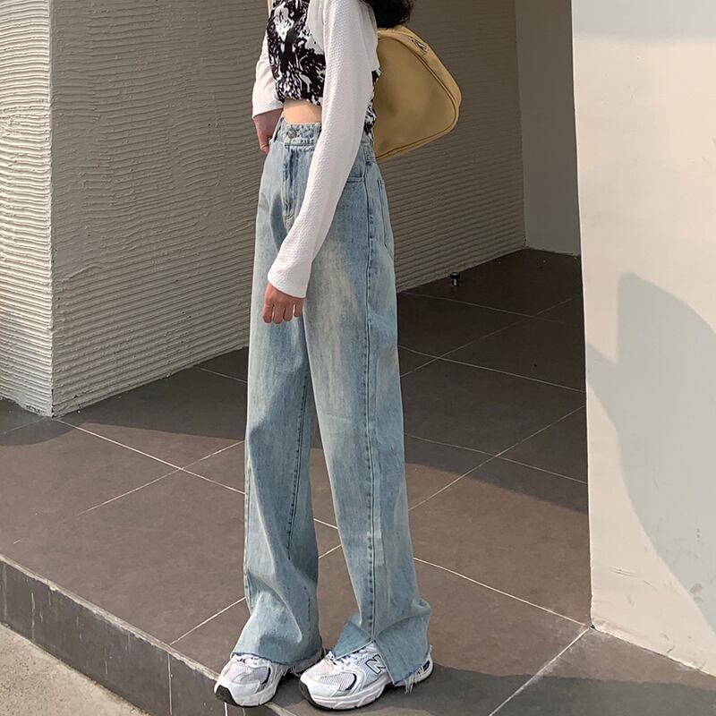 スタンダードルーズジーンズ サマー薄手 レトロ 夏物 ドラファッションホール48185204353