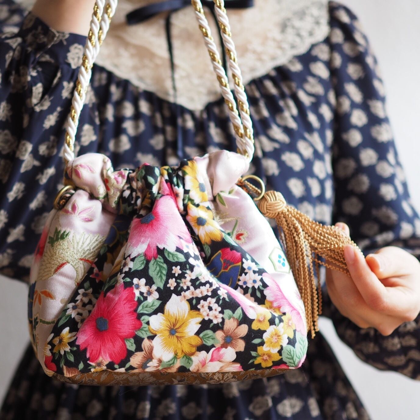 Kinchaku*bag №07(one of a kind)