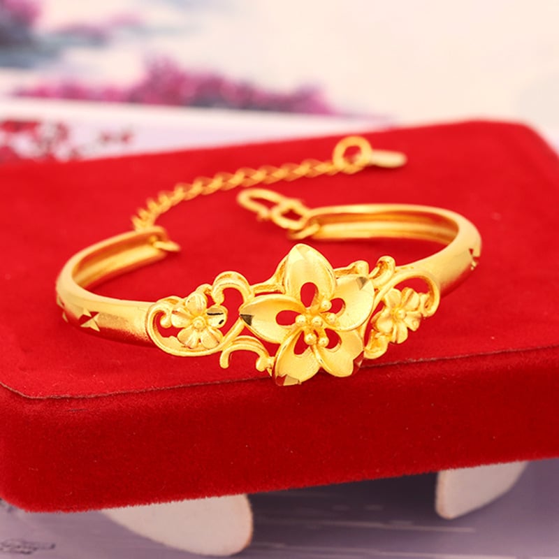 人気特価激安 ベトナムサンドゴールドブレスレット24K ベトナムサンド