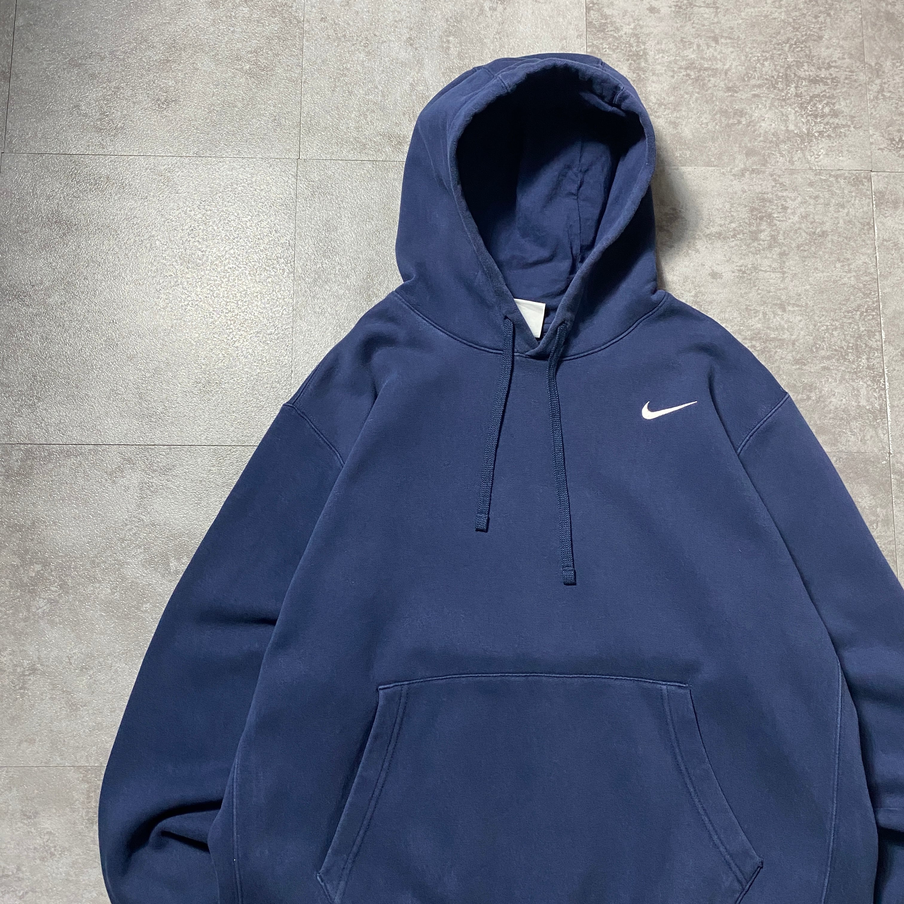 Size.XL】NIKE ナイキ スウォッシュ 刺繍ワンポイント ネイビー