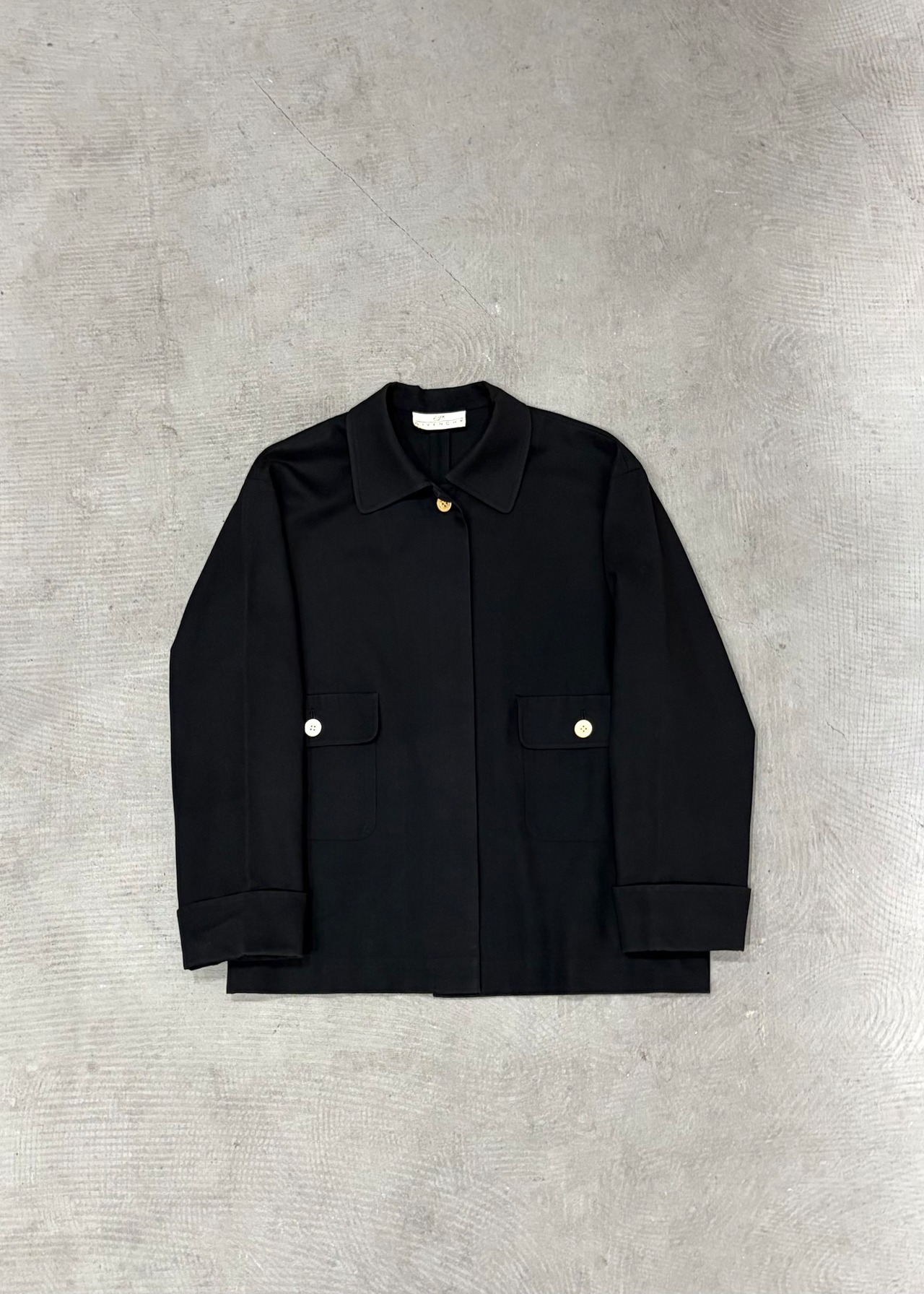 【GIVENCHY】fly front minimal jacket
