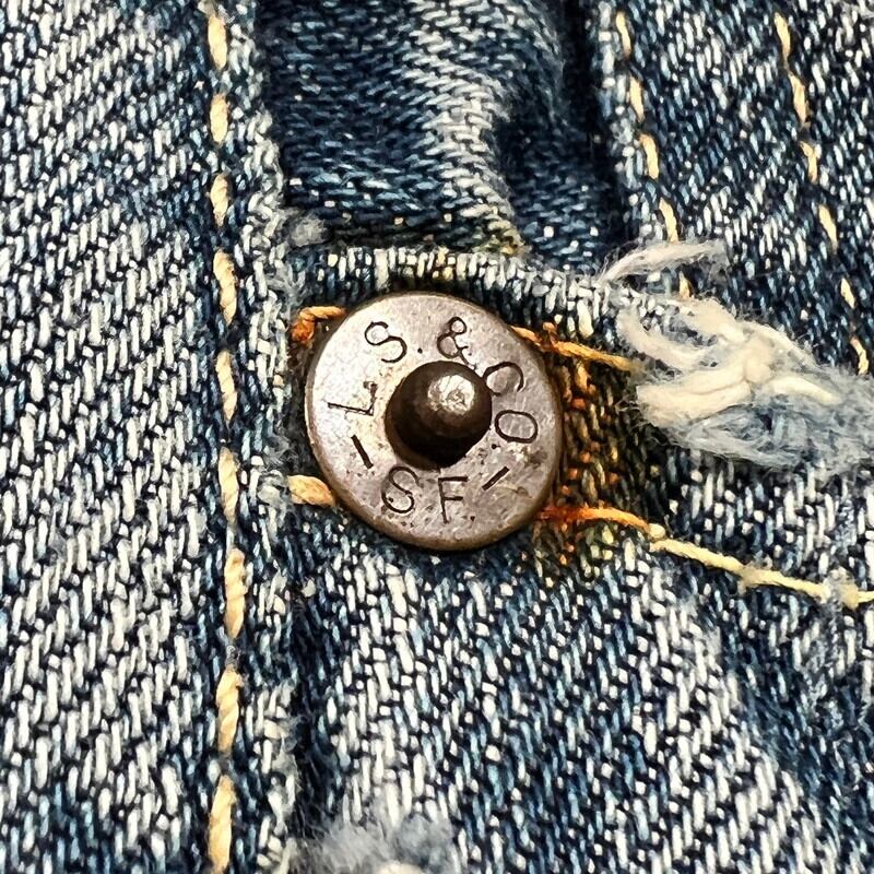 50's LEVI'S リーバイス 501XX デニムパンツ オリジナル 革 50's LEVI'S リーバイス 501XX デニムパンツ オリジナル 革