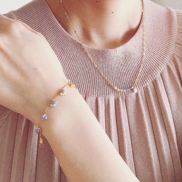 lumière irisée 〜虹色の光〜』ブレスレット(3粒) | cotylifere