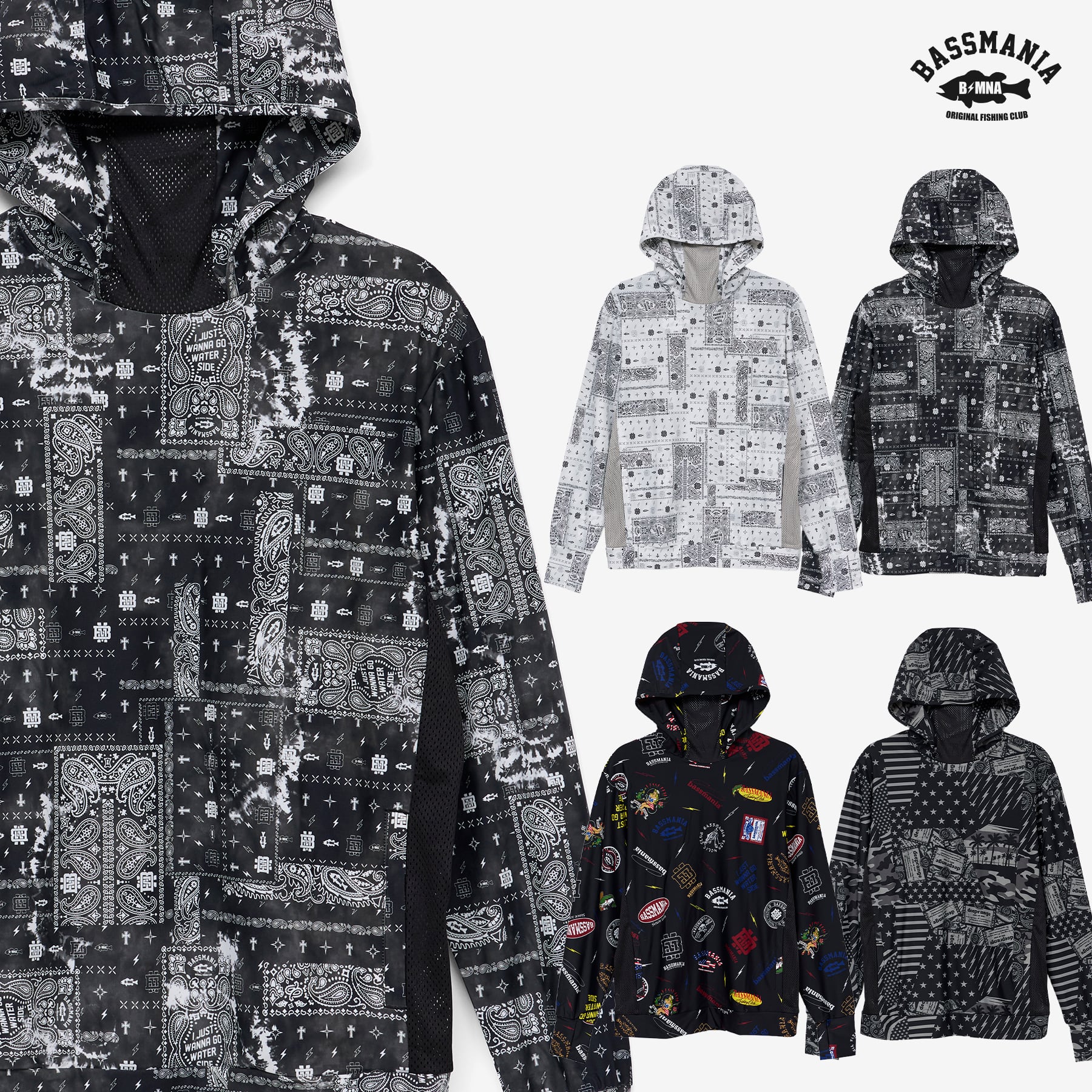 Original pattern Uv Rush 3way Pullover［ORIGINAL Design］［LIMITED