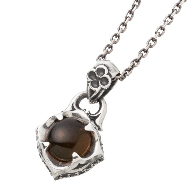 ラウンドアンバーペンダント ACP0333 Round amber pendant シルバーアクセサリー Silver Jewelry Brand