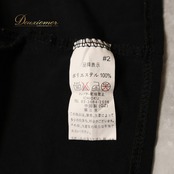【フラメンコ衣装】ブラック ICHIOKU イチオク トップス ブラウス 黒 無地 シンプル 襟 ストレッチ 伸縮 フリル リボン 長袖