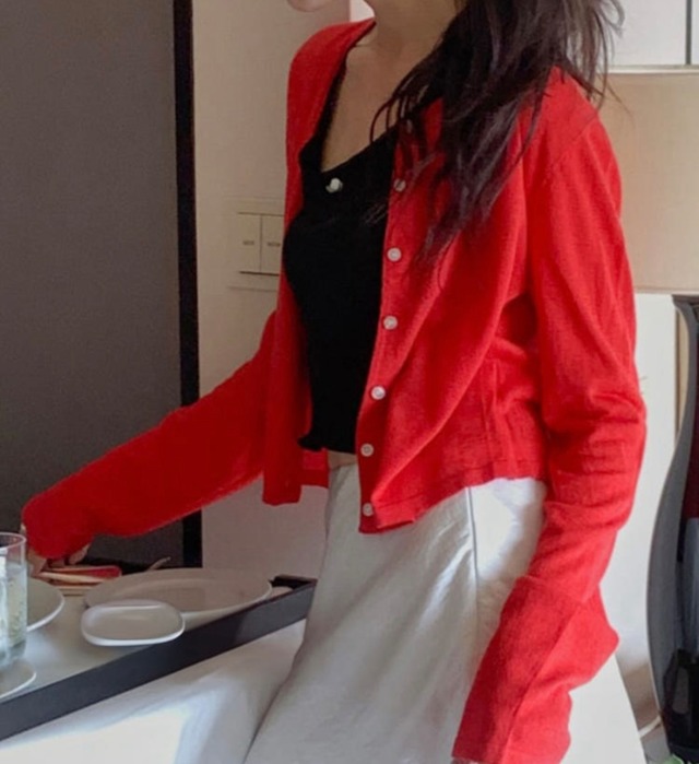 (予約) miel  / linen cardigan 4color