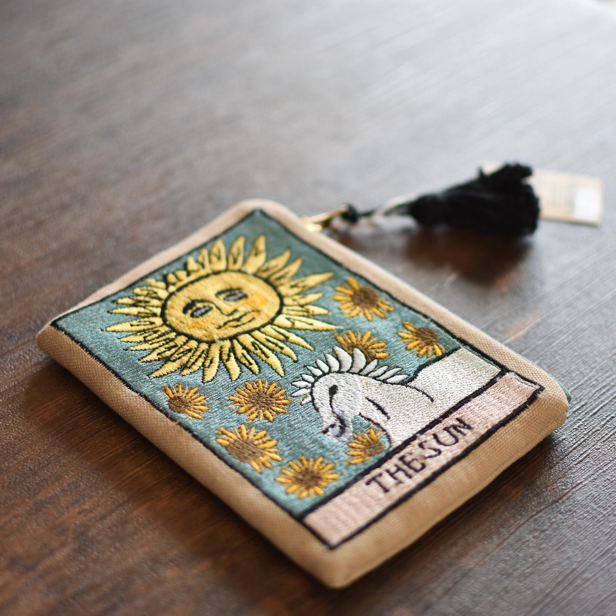 大事な材料やアクセサリー入れ 持ち運びケース タロットカード柄