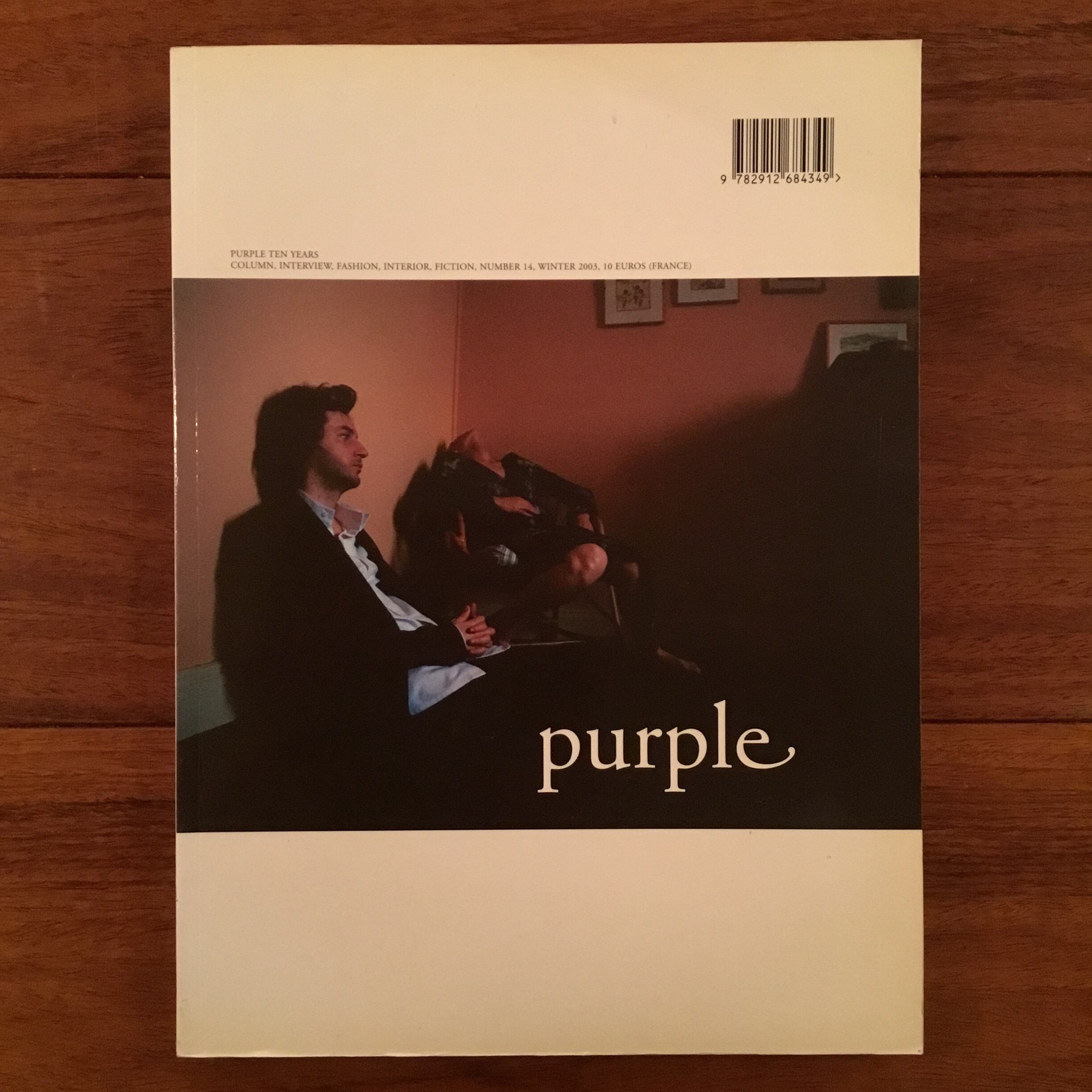 Purple Number 14 Winter 2003 Purple Ten Years | Flying Books