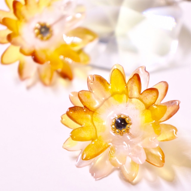 《Japonism》14KGFとガーベラのピアス/イヤリング(OR)<RP-JP-GB-P/E(OR)>