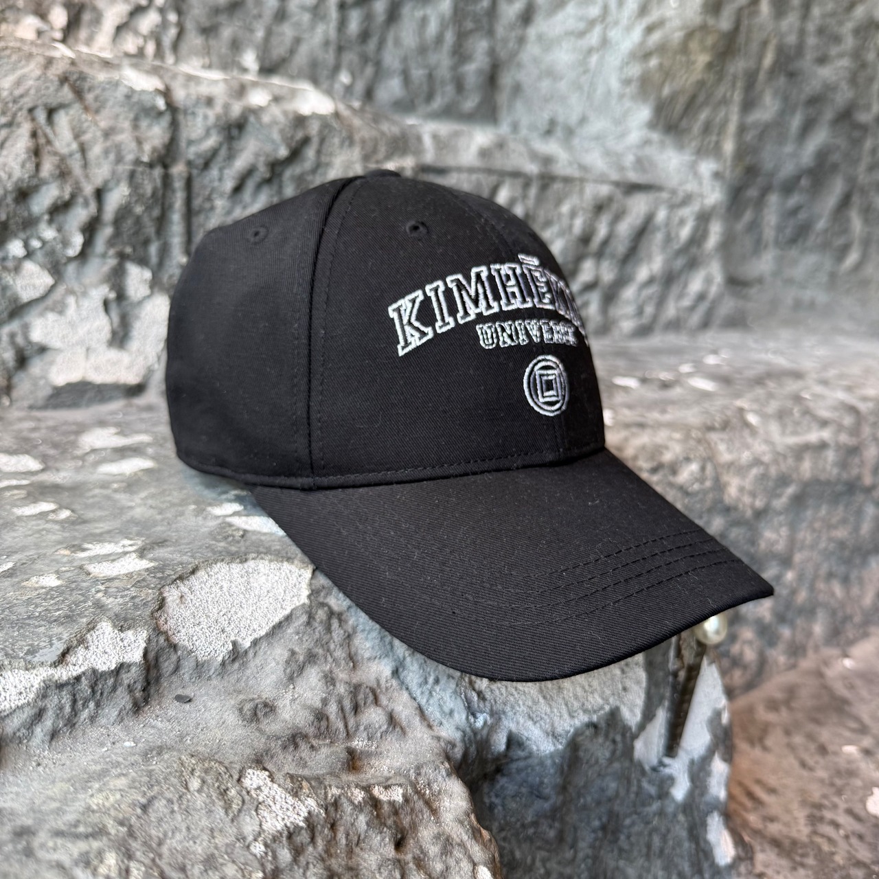 【KIMHEKIM】PEARL PIERCED BASEBALL CAP - 5